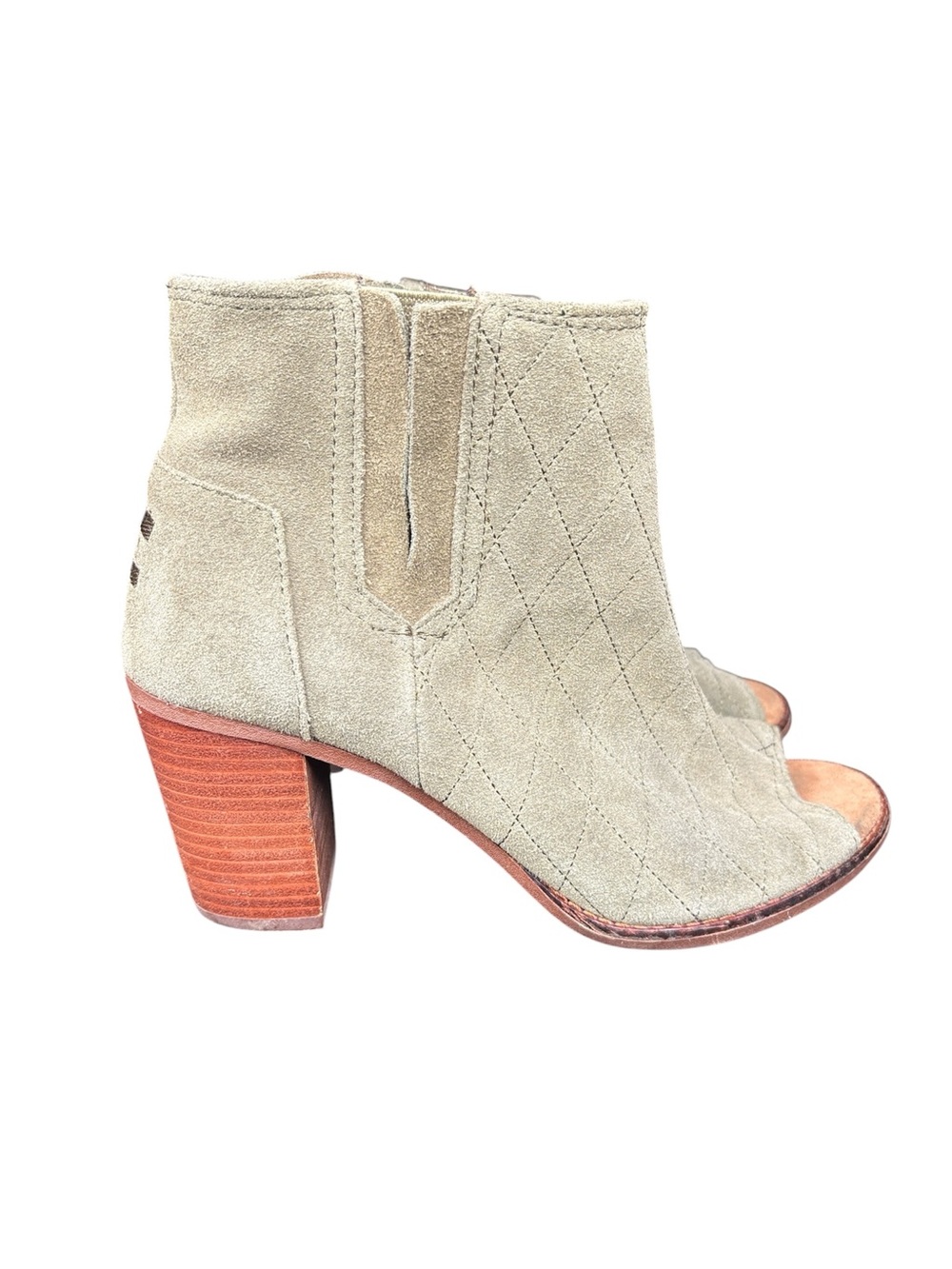 Toms peep toe booties